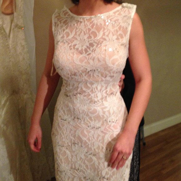 Nina Canacci Lacy Wedding Dress - Picture 10 of 13